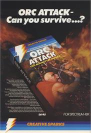 Advert for Orc Attack on the Sinclair ZX Spectrum.