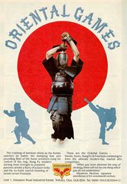 Advert for Oriental Games on the Sinclair ZX Spectrum.