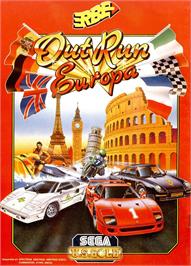 Advert for Out Run Europa on the Sinclair ZX Spectrum.