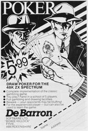 Advert for Poker on the Sinclair ZX Spectrum.