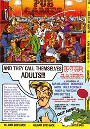 Advert for Pub Games on the Sinclair ZX Spectrum.