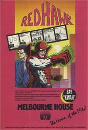 Advert for Redhawk on the Sinclair ZX Spectrum.