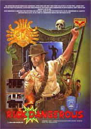 Advert for Rick Dangerous on the Sinclair ZX Spectrum.