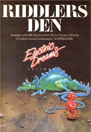 Advert for Riddler's Den on the Sinclair ZX Spectrum.