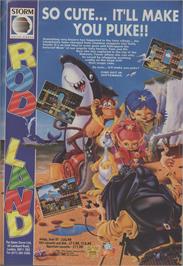 Advert for Rodland on the Commodore Amiga.