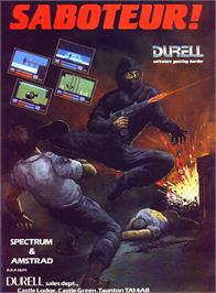Advert for Saboteur on the Sinclair ZX Spectrum.