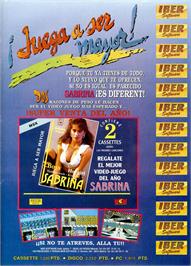 Advert for Sabrina on the Amstrad CPC.