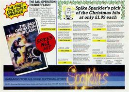 Advert for Sas - Operation Thunderflash!! on the Sinclair ZX Spectrum.