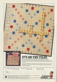 Advert for Scrabble Deluxe on the Sinclair ZX Spectrum.