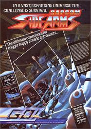 Advert for Side Arms on the Sinclair ZX Spectrum.