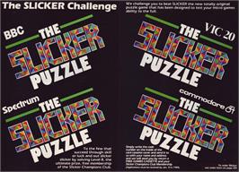 Advert for Slicker Puzzle on the Sinclair ZX Spectrum.
