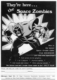 Advert for Space Zombies on the Sinclair ZX Spectrum.