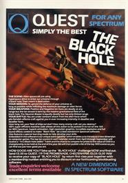 Advert for Spectrum Game Writers' Pack - Black Hole on the Sinclair ZX Spectrum.