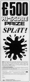 Advert for Splat! on the Sinclair ZX Spectrum.
