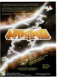Advert for Starquake on the MSX.
