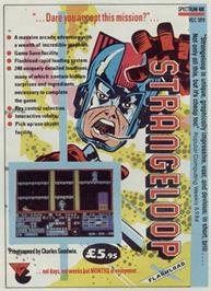 Advert for Strangeloop on the Sinclair ZX Spectrum.