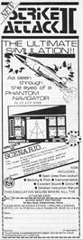 Advert for Strike Attack 2 on the Sinclair ZX Spectrum.