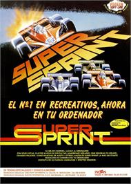 Advert for Super Sprint on the Sinclair ZX Spectrum.