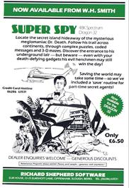 Advert for Super Spy on the Sinclair ZX Spectrum.