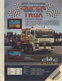 Advert for Super Trux on the Sinclair ZX Spectrum.