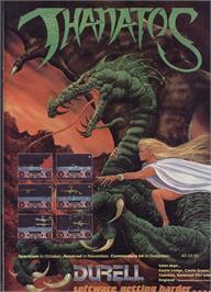 Advert for Thanatos on the Sinclair ZX Spectrum.