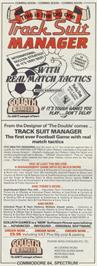 Advert for Tracksuit Manager on the Sinclair ZX Spectrum.