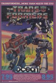 Advert for Transformers on the Sinclair ZX Spectrum.