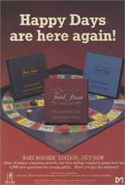 Advert for Trivial Pursuit - Baby Boomer Edition on the Commodore 64.
