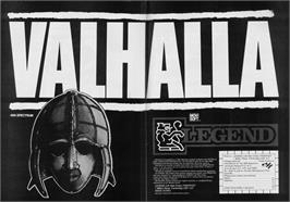 Advert for Valhalla on the Sinclair ZX Spectrum.