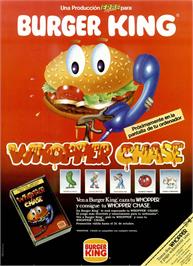 Advert for Whopper Chase on the Sinclair ZX Spectrum.