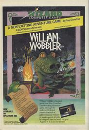 Advert for William Wobbler on the Sinclair ZX Spectrum.