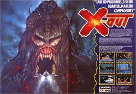 Advert for X-Out on the Commodore Amiga.