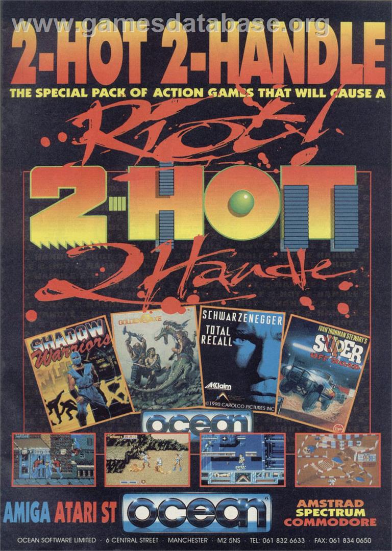 2 Hot 2 Handle - Commodore Amiga - Artwork - Advert