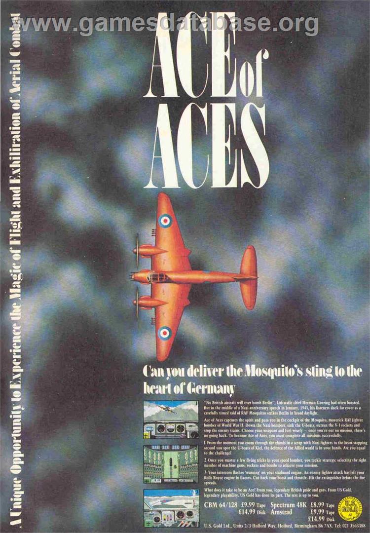 Ace of Aces - Sinclair ZX Spectrum - Artwork - Advert