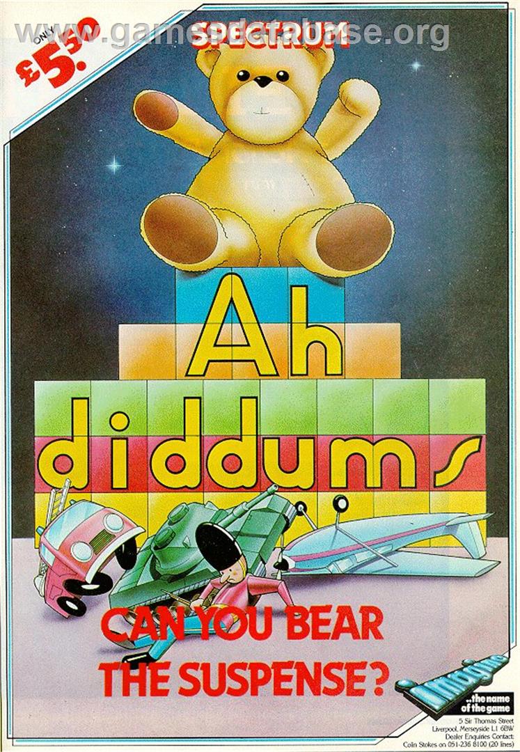 Ah Diddums - Sinclair ZX Spectrum - Artwork - Advert