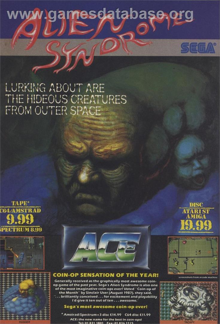 Alien Syndrome - Sinclair ZX Spectrum - Artwork - Advert