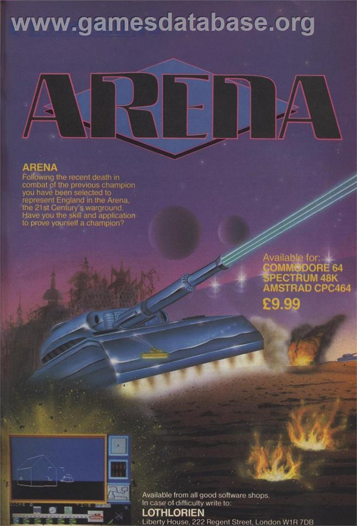 Arena - Atari 8-bit - Artwork - Advert