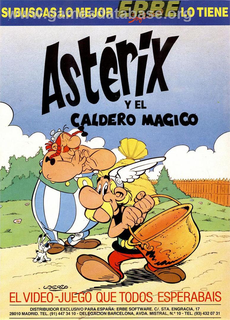 Asterix And The Magic Cauldron - Commodore 64 - Artwork - Advert