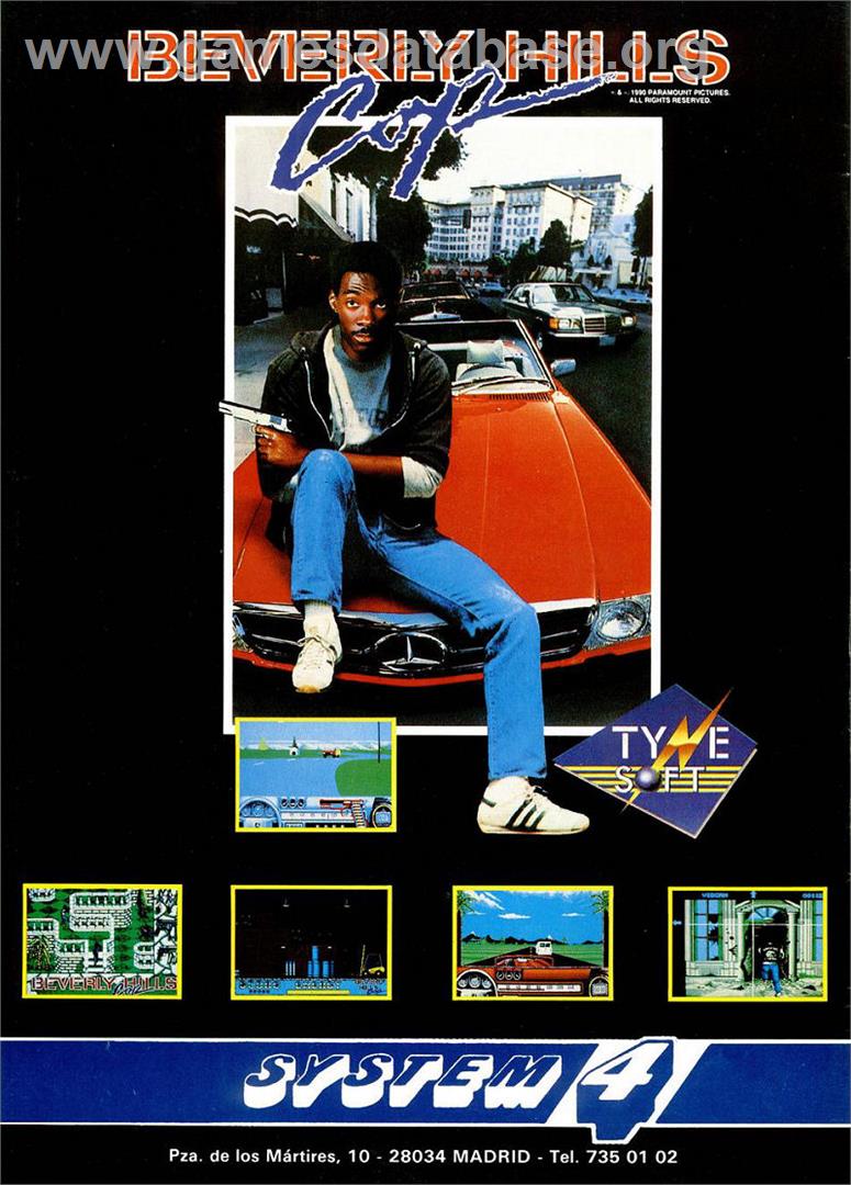 Beverly Hills Cop - Sinclair ZX Spectrum - Artwork - Advert