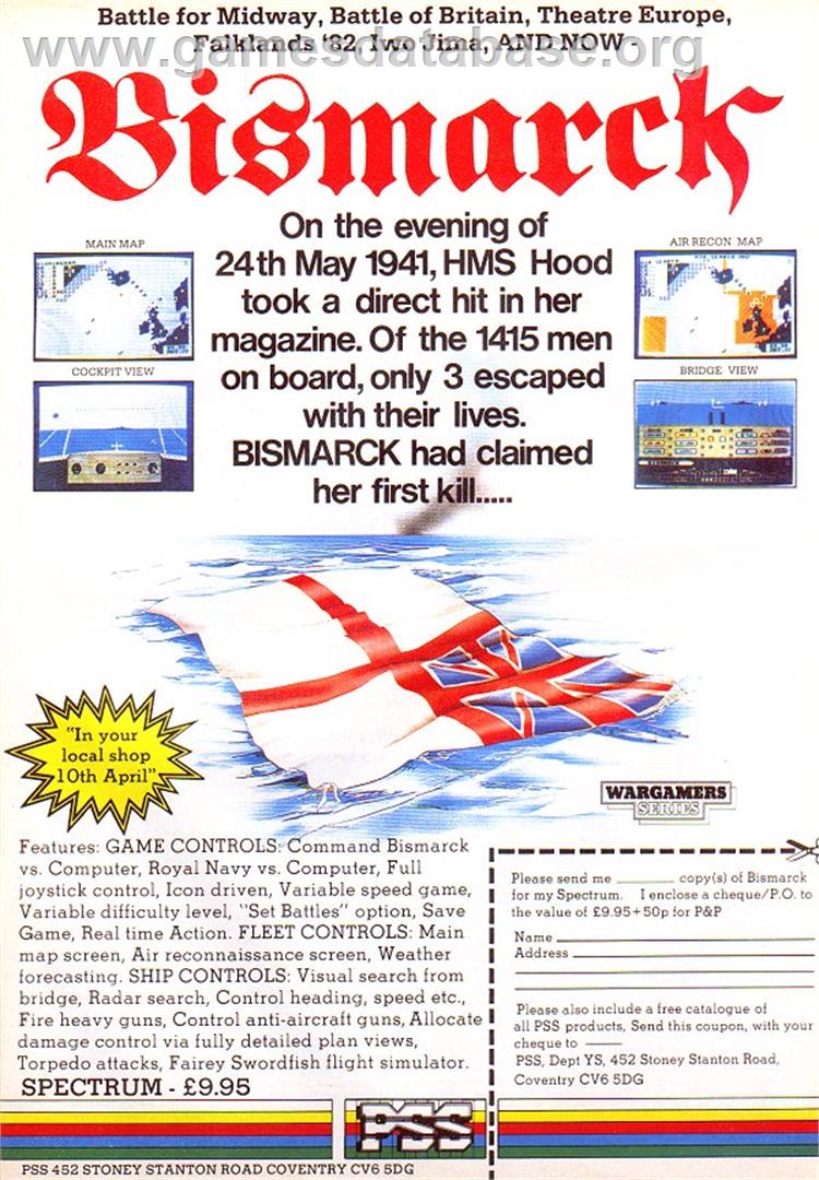Bismarck - Atari ST - Artwork - Advert