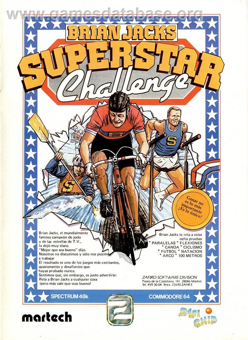 Brian Jacks Superstar Challenge - Commodore 64 - Artwork - Advert