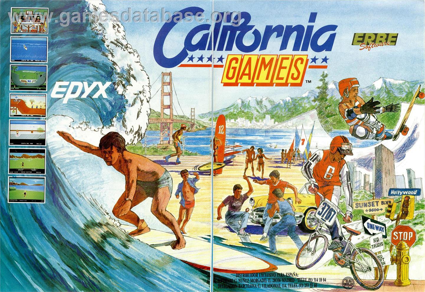 California Games - Sinclair ZX Spectrum - Artwork - Advert