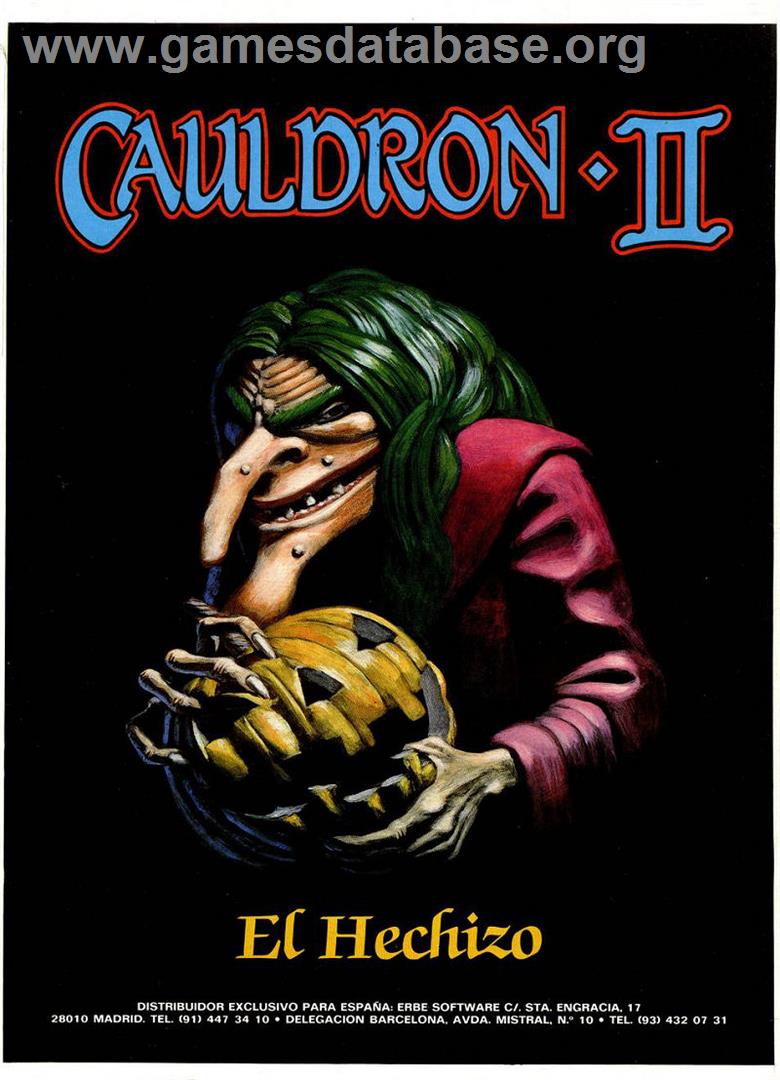 Cauldron 2 - The Pumpkin Strikes Back - Amstrad CPC - Artwork - Advert