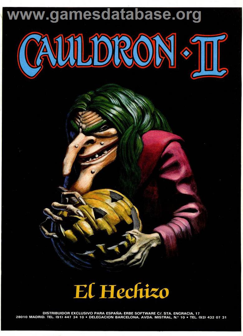Cauldron II: The Pumpkin Strikes Back - Sinclair ZX Spectrum - Artwork - Advert