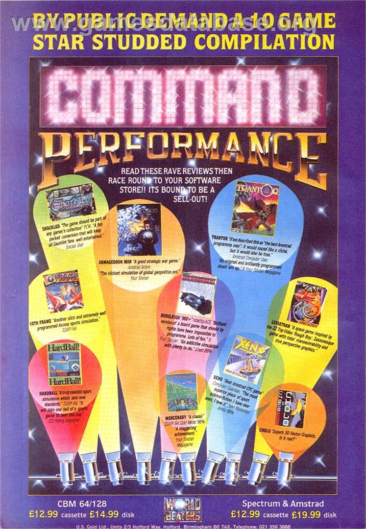 Command Performance - Sinclair ZX Spectrum - Artwork - Advert