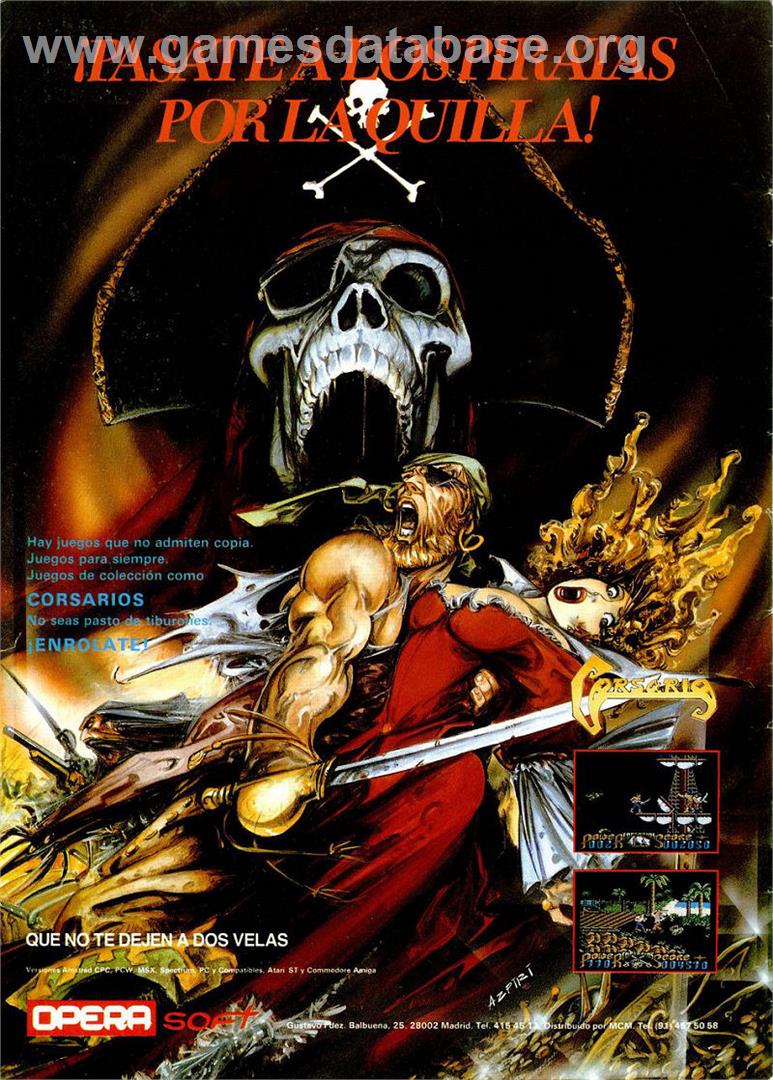 Corsarios - Sinclair ZX Spectrum - Artwork - Advert