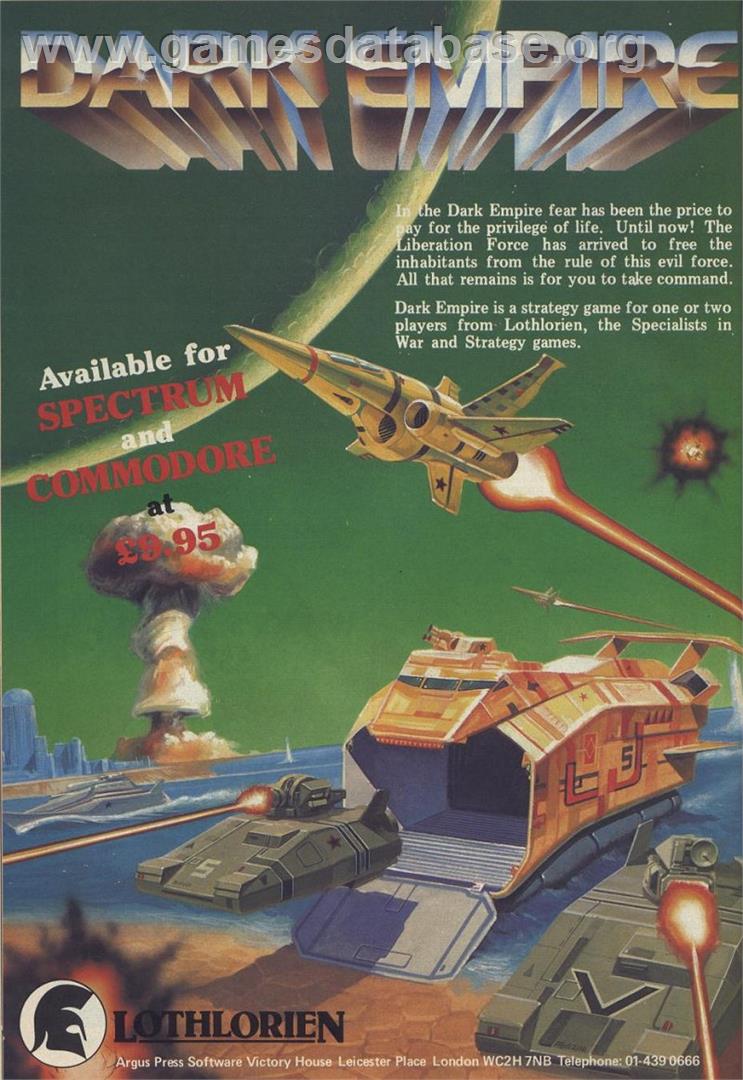 Dark Empire - Sinclair ZX Spectrum - Artwork - Advert