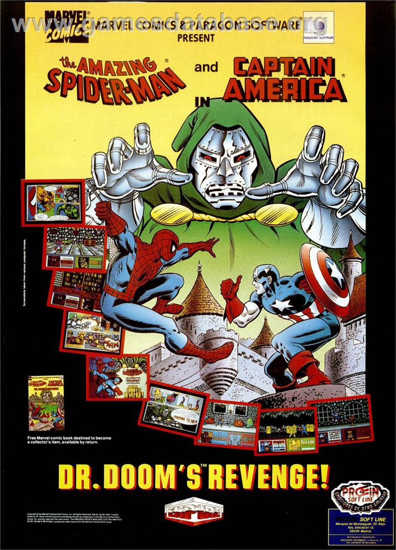Dr. Doom's Revenge - Sinclair ZX Spectrum - Artwork - Advert