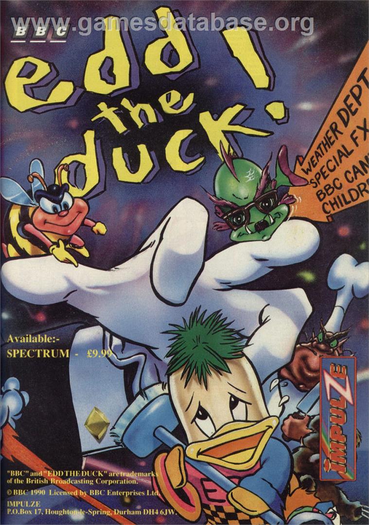 Edd The Duck! - Sinclair ZX Spectrum - Artwork - Advert