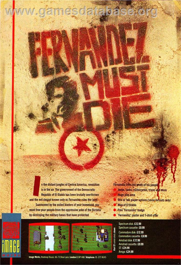 Fernandez Must Die - Sinclair ZX Spectrum - Artwork - Advert